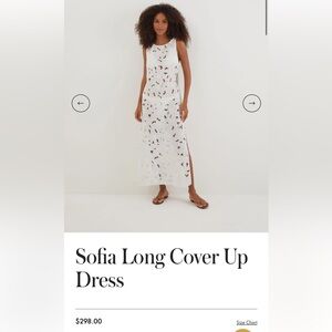 Sofia White Long Cover Up Dress